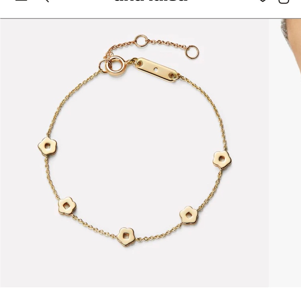 Gold Minimalist Ana Luisa Rowena Bracelet